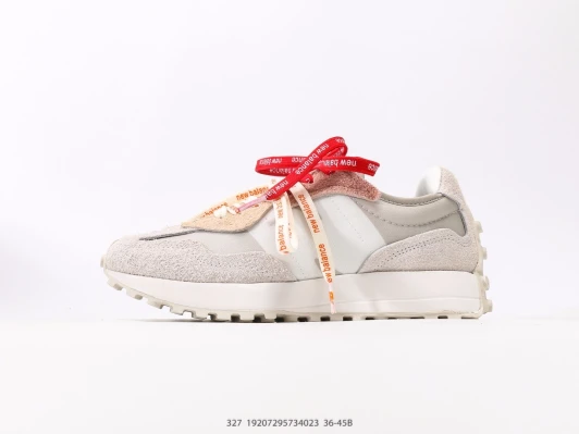 New Balance Sneakers White Pink Suede Lace Up