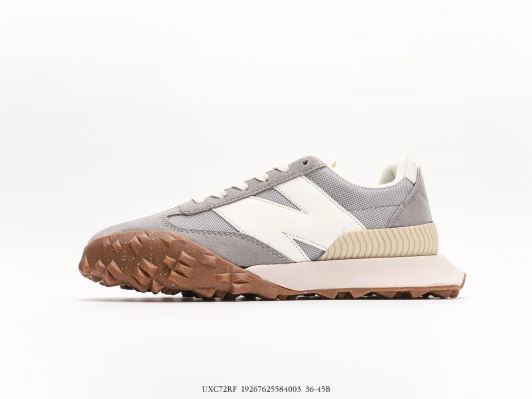 New Balance Athletic Shoes Grey Suede Rubber Sole UXC72RF