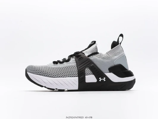 Under Armour Training Shoes Grey Black Mesh DD1391-100