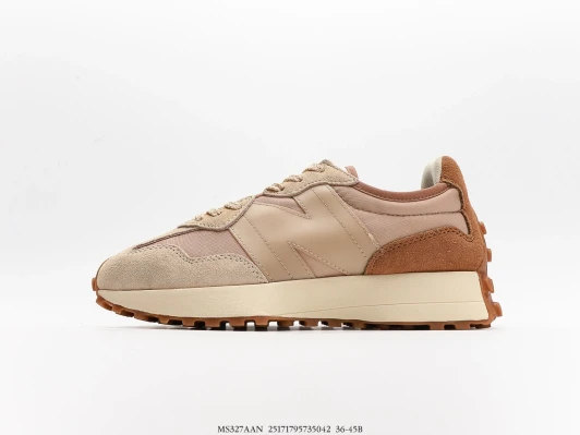 New Balance 327 Sneakers Beige Suede Leather Textile MS327AAN