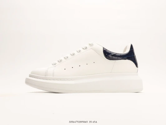 Alexander McQueen Sneakers White Leather Croc Heel Detail FZ3055-001