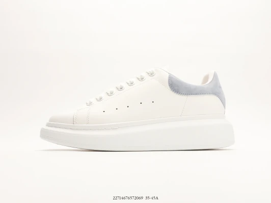 Alexander McQueen Sneakers White Suede Accent