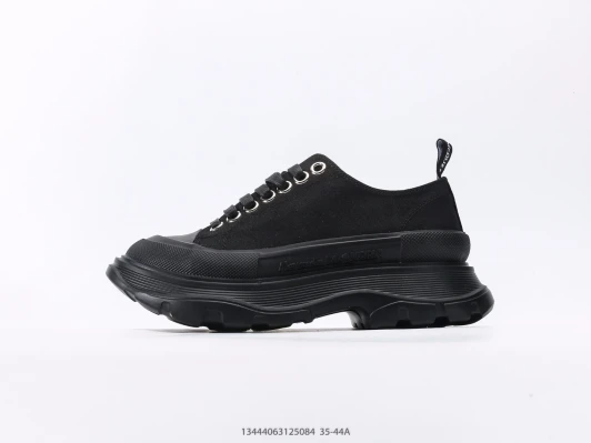 Alexander McQueen Sneakers Black Canvas Chunky Sole DR9761-005