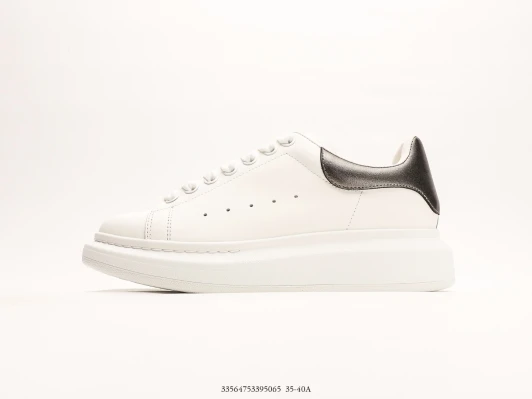 Alexander McQueen Oversized Sneaker White Metallic Heel FZ3055-003