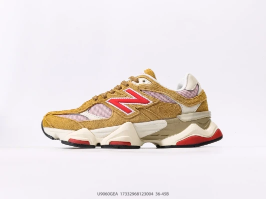 New Balance Sneakers Tan Suede Red Logo U9060GEA New Balance Sneakers Tan Suede Red Logo U9060GEA