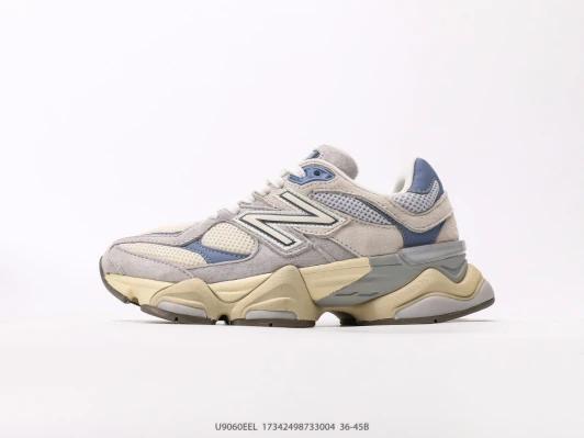 New Balance 9060 Sneakers Grey Blue Suede Mesh