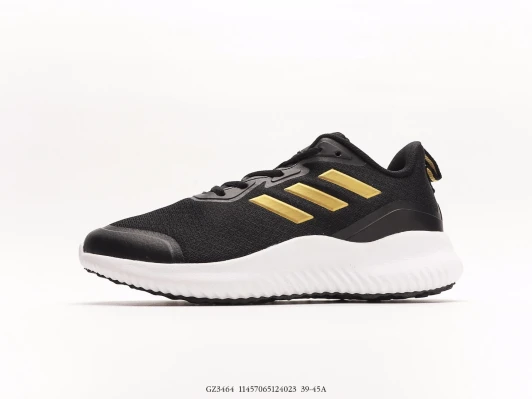 Adidas Running Shoes Black Gold Synthetic Mesh GZ3464