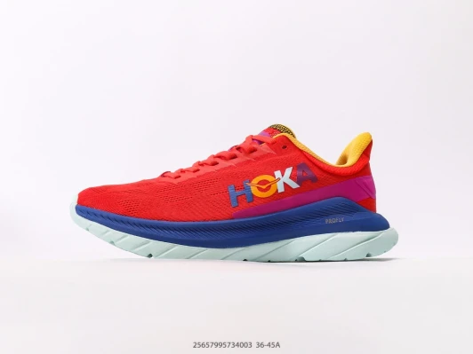Hoka Running Shoes Red Blue Yellow Pink