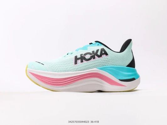 Hoka Running Shoes Light Blue/Pink/White Mesh CJ9977-1034
