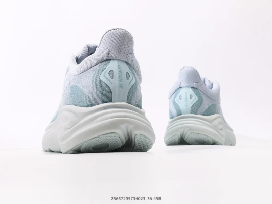 Hoka Running Shoes Light Blue Textile Breathable Lightweight