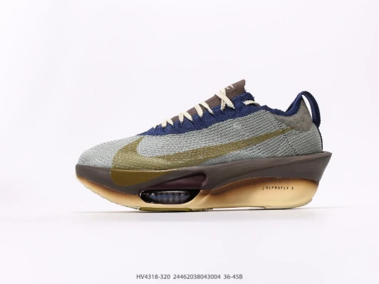Nike Running Shoes Grey Blue Gold Swoosh HV4318-320