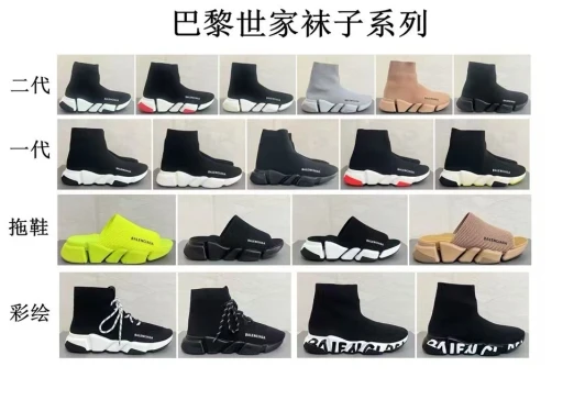 Balenciaga Sock Boots Black Knit Chunky Sole