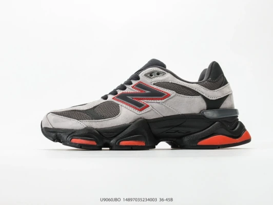 New Balance 9060 Grey Suede Running Sneakers U9060JBO