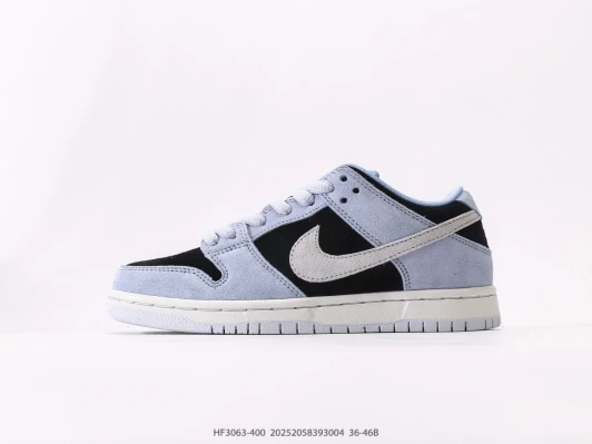 Nike SB Dunk Low Suede Light Blue Black Sneakers HF3063-400