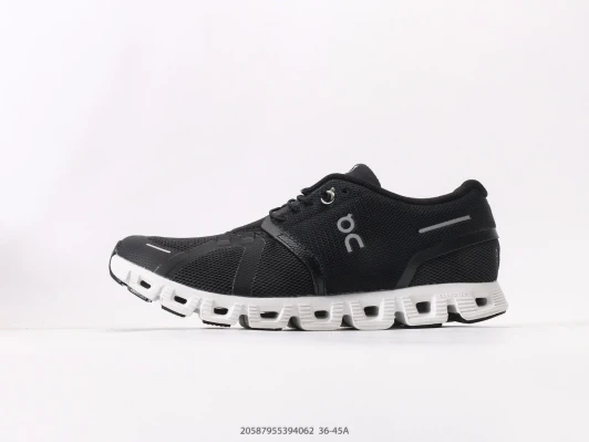 On Running Shoes Black Mesh Lightweight Distinctive CloudTec Sole