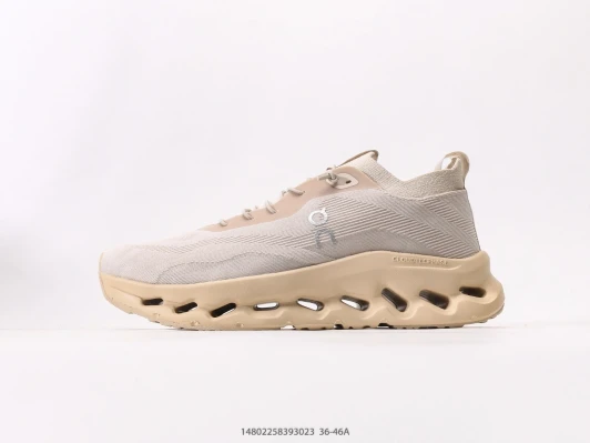 On Running Shoes Beige Textile