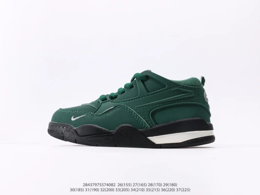Jordan Sneakers Green Leather Low Top DM1602-116