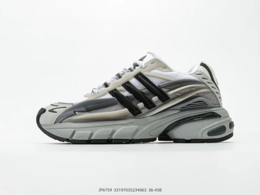 Adidas Running Shoes White Grey Black Synthetic Mesh JP6759