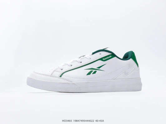 Reebok Sneakers White Green Synthetic Leather Lace-Up DD1875