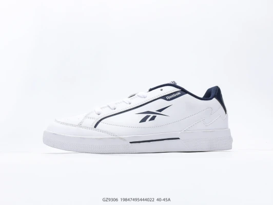 Reebok Sneakers White Leather Navy Logo Lace-up IB0018-100