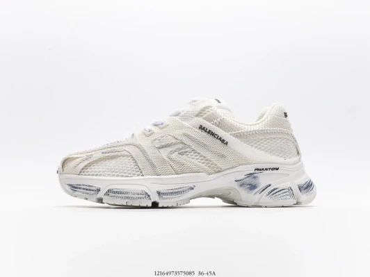 Balenciaga Sneakers White Mesh Phantom