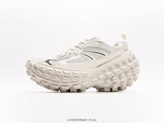 Balenciaga Runner Sneakers Off-White Mesh Rubber
