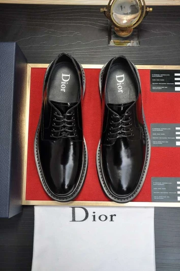 Dior Derby Shoes Black Patent Leather Lace-Up 6