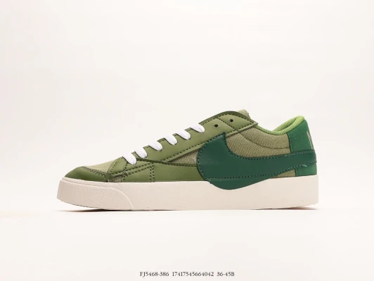 Nike Blazer Low 77 Vintage Olive Green Suede Low-Top Sneakers