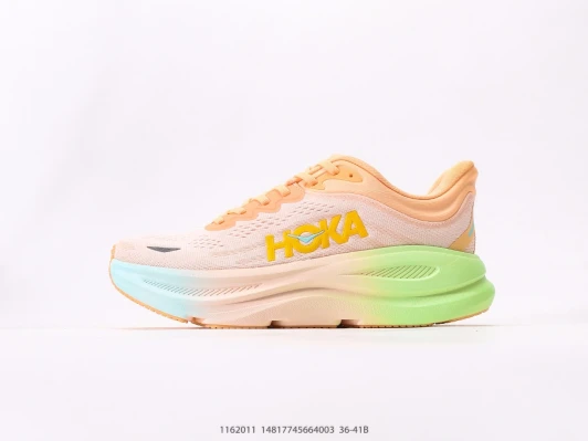 Hoka Running Shoes Peach Gradient Sole