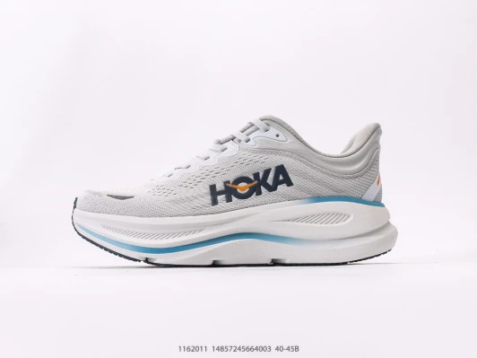 Hoka Running Shoes White Mesh Accent Blue