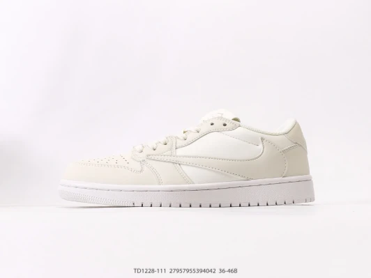 Nike Low Top Sneakers White Leather And Suede TD1228-111