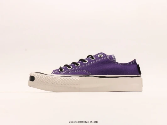 Converse Chuck Taylor All Star Platform Low Top Purple Canvas Sneakers