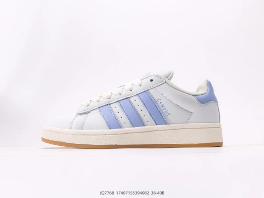 Adidas Campus Sneakers Light Blue White Gum Sole JQ7768
