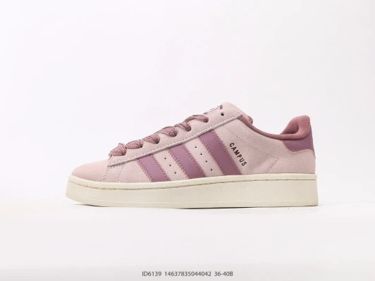 Adidas Campus Sneakers Pink Suede Three Stripes Campus ID6139