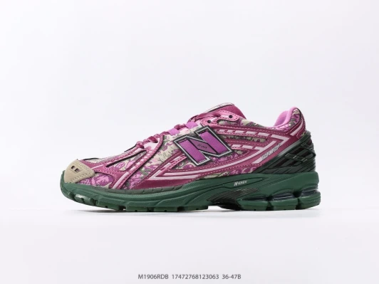 New Balance Sneakers Pink Floral Print Suede
