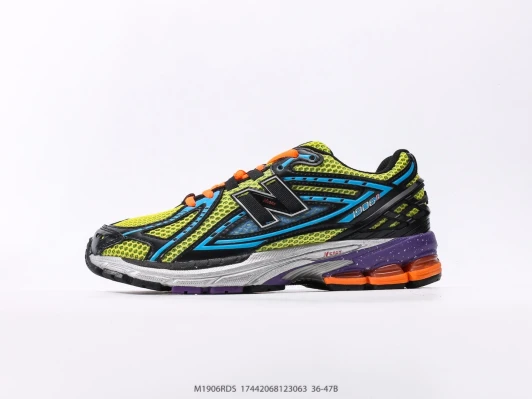 New Balance Running Shoes Yellow Blue Black Purple