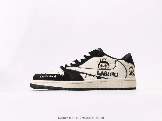 Nike Labubu Sneakers Black White Leather Low Top DZ5899-012