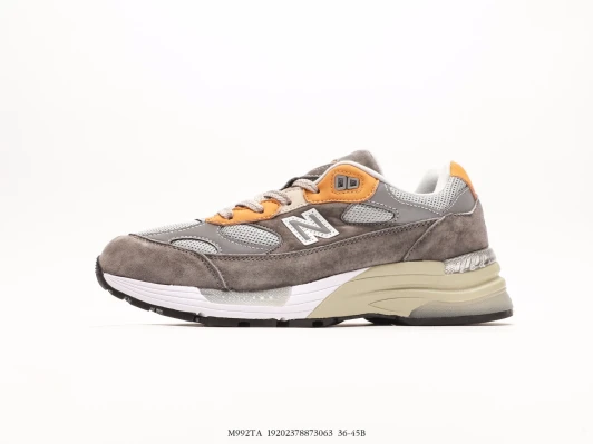 New Balance 992 Grey Suede Mesh Sneakers M992TA