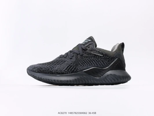 Adidas AlphaBounce Running Shoes Grey Knit A8270