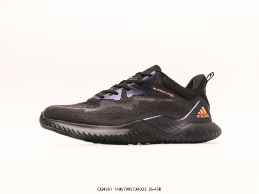 Adidas Running Shoes Black Mesh Athletic Lace-Up CG4361
