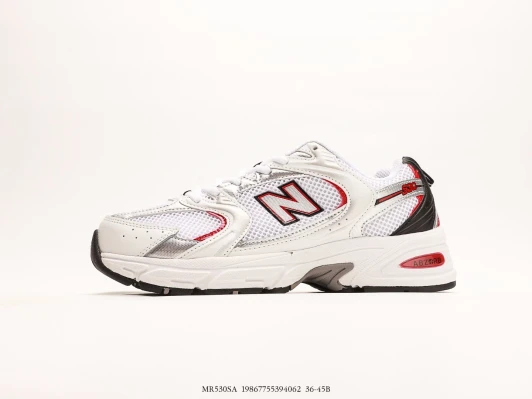 New Balance Sneakers White Red Mesh ABZORB MR530SA