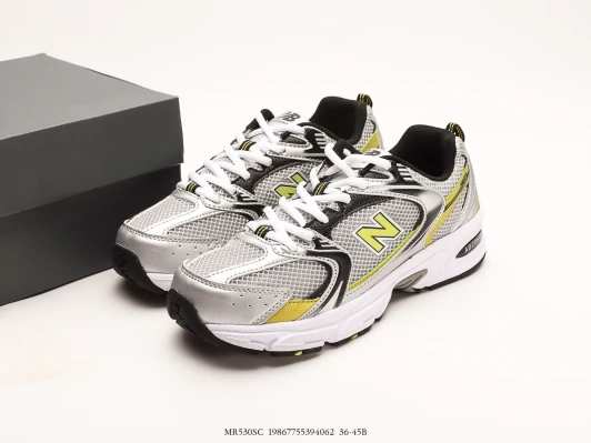 New Balance MR530SC Silver Yellow Mesh Sneakers