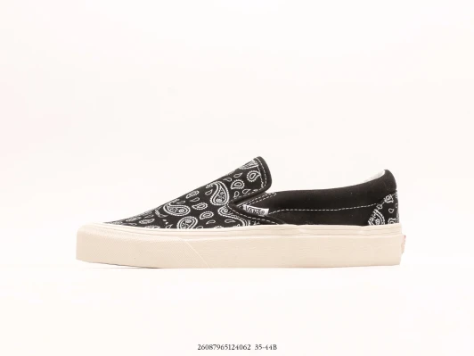 Vans Slip On Paisley Canvas Platform Sneakers Black
