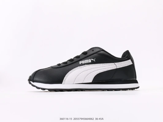Puma Sneakers Black White Synthetic Leather