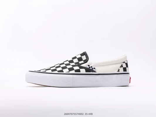 Vans Checkerboard Slip-On Platform Sneakers White Black