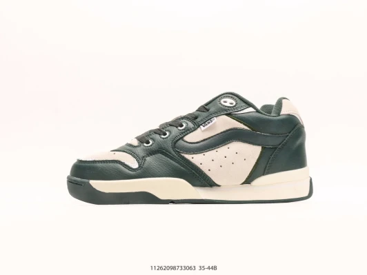 Vans Sneakers Green Suede Leather Panel Detail