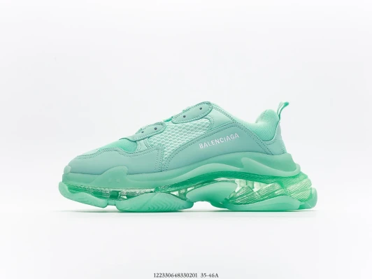 Balenciaga Triple S Sneakers Mint Green Leather Mesh DV3464-0