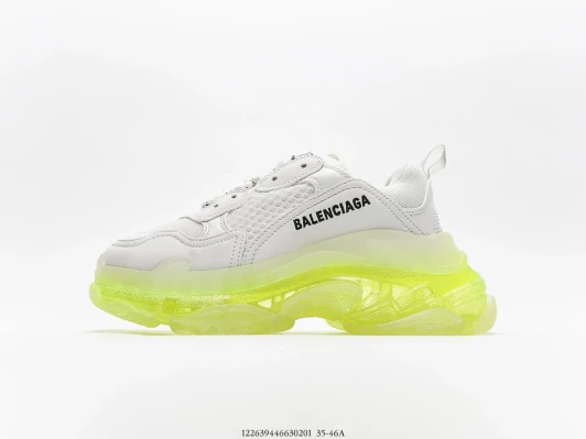 Balenciaga Triple S Sneakers White Neon Yellow BV0074-6003