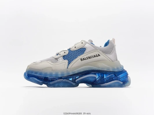 Balenciaga Triple S Sneakers White Blue Translucent Sole