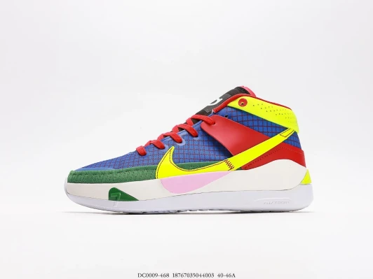 Nike Basketball Shoes Multi-Color Textile High-Top DC0009-468